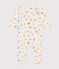 Pyjama en velours imprimé étoiles bébé blanc MARSHMALLOW/blanc MULTICO