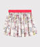 Jupe en popeline enfant fille blanc MARSHMALLOW/blanc MULTICO