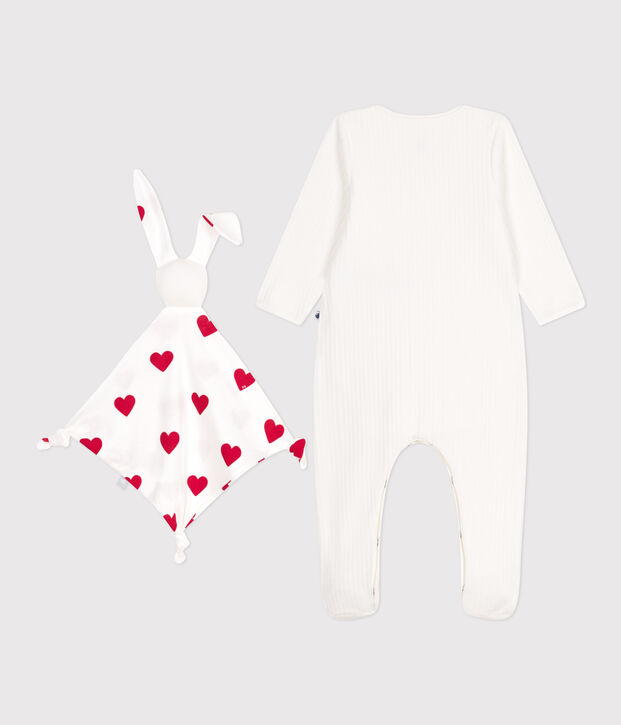 Ensemble cadeau naissance en velours multicouleur