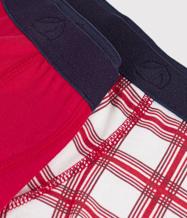 Lot de 2 boxers en coton multicouleur
