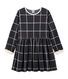 Robe maille à carreaux enfant fille