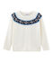 Pull enfant fille blanc MARSHMALLOW/blanc MULTICO