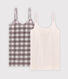 Lot de 2 chemises à bretelles femme