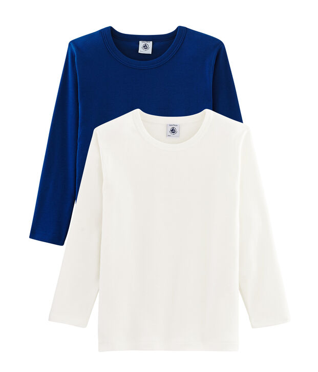 Duo de tee-shirts manches longues petit gar&ccedil;on multicouleur