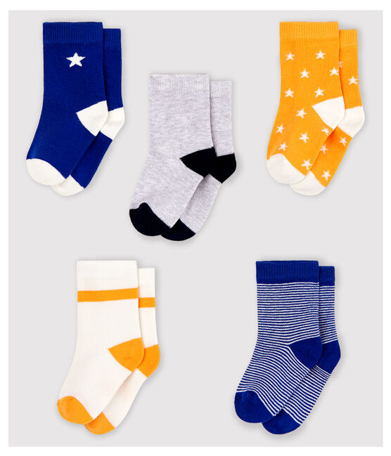 Lot de 5 paires de chaussettes à motif bébé garçon variante 2