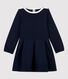Robe manches longues coton et tubique enfant fille