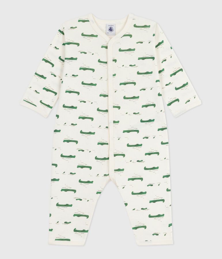 Pyjama b&eacute;b&eacute; sans pieds en coton imprim&eacute; MILK/ MULTICO