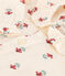 Blouse imprimée en gaze de coton bébé blanc AVALANCHE/ MULTICO