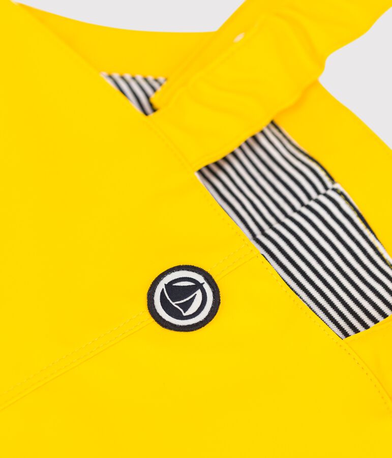 Salopette en cir&eacute; b&eacute;b&eacute; jaune