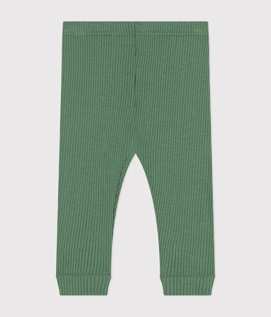 Legging en coton bébé vert PALMERAIE