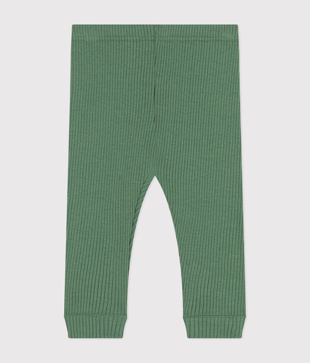 Legging en coton b&eacute;b&eacute; vert