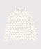 Sous-pull imprimé fleuri en coton enfant fille blanc MARSHMALLOW/blanc MULTICO