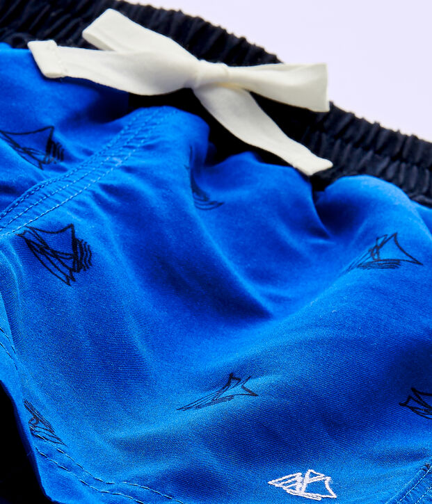 Short de plage b&eacute;b&eacute; gar&ccedil;on imprim&eacute; bleu/bleu