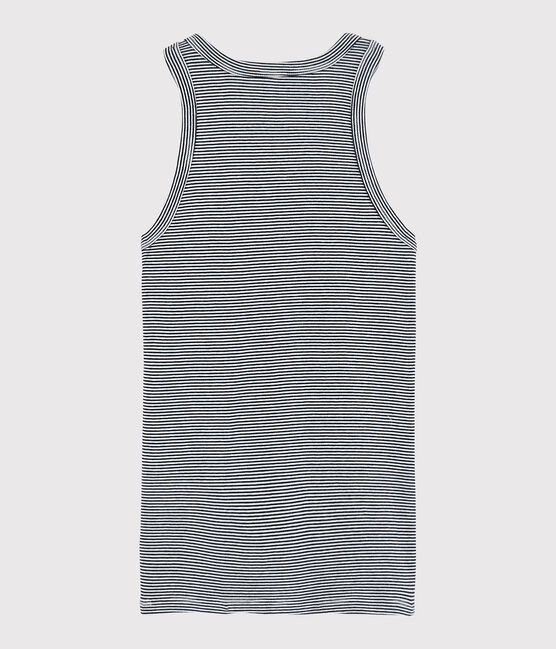 Débardeur iconique en coton Femme bleu SMOKING/blanc MARSHMALLOW