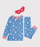 Pyjama d&eacute;guisement enfant en coton phosphorescent avec cape bleu/multicouleur