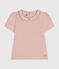 Tee-shirt manches courtes enfant fille rose SALINE