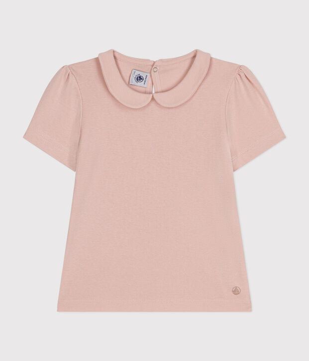 Tee-shirt manches courtes enfant fille rose