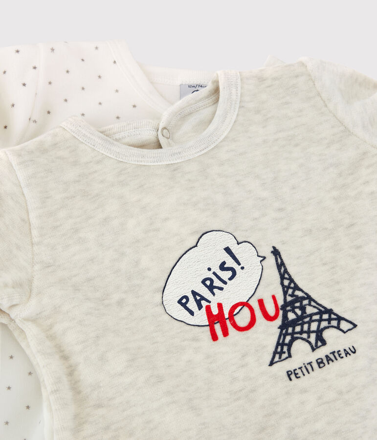 Lot de 2 dors-bien b&eacute;b&eacute; en velours variante 1