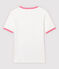 T-shirt coton Femme blanc MARSHMALLOW/rose GRETEL