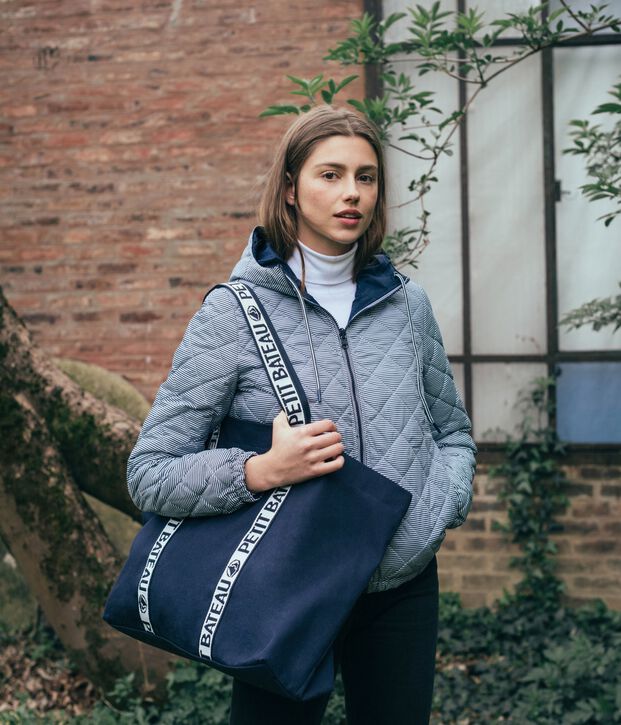 Sac cabas logo bleu marine