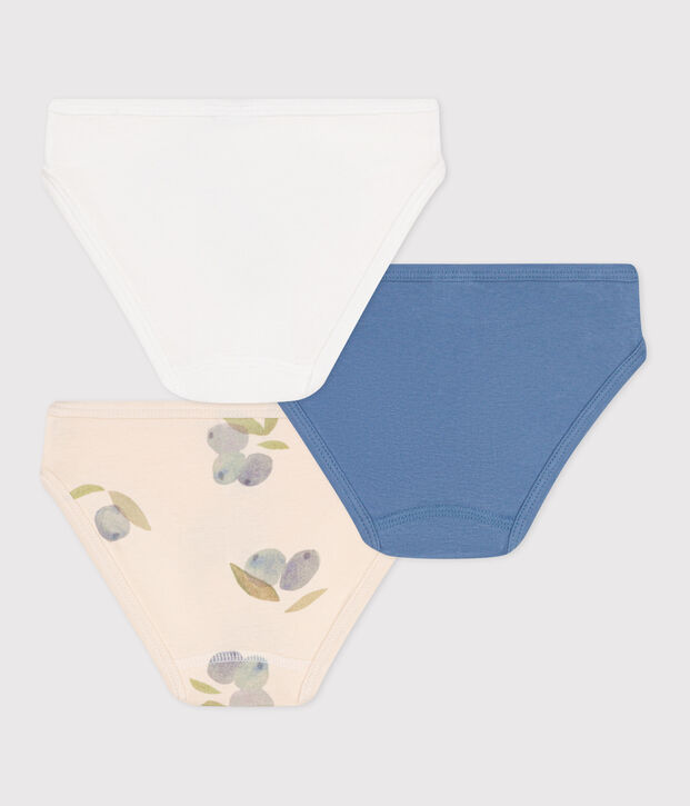 Lot de 3 culottes enfant en coton imprim&eacute; multicouleur