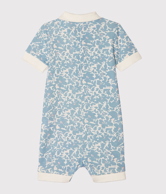 Combicourt polo bébé garçon imprimé blanc MARSHMALLOW/blanc MULTICO