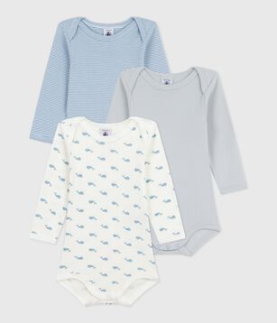 Lot De 5 Bodies Croisés Manches Longues Imprimés En Coton Petit Bateau