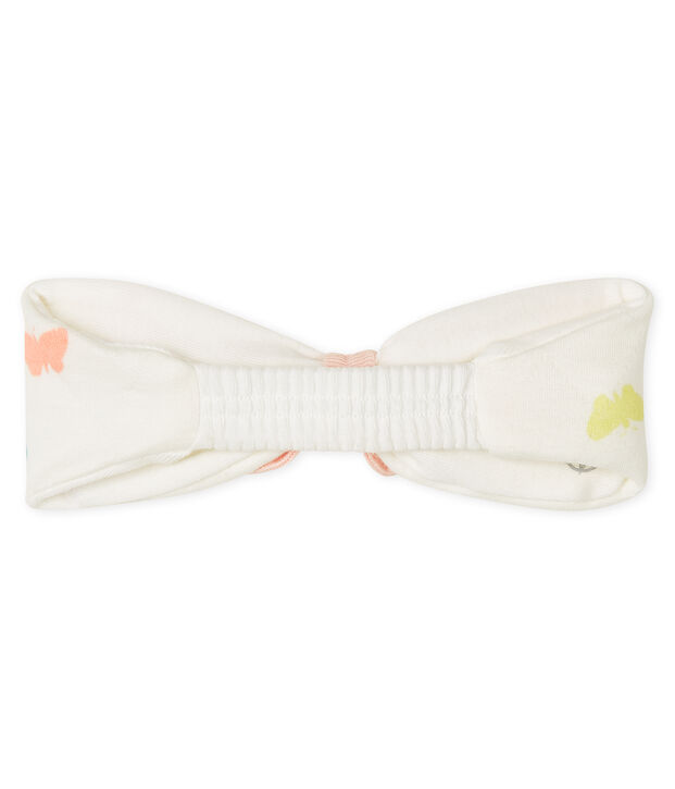 Bandeau cheveux b&eacute;b&eacute; fille blanc/multicouleur
