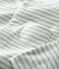Combinaison longue rayée en tubique bio bébé blanc MARSHMALLOW/ HERBIER