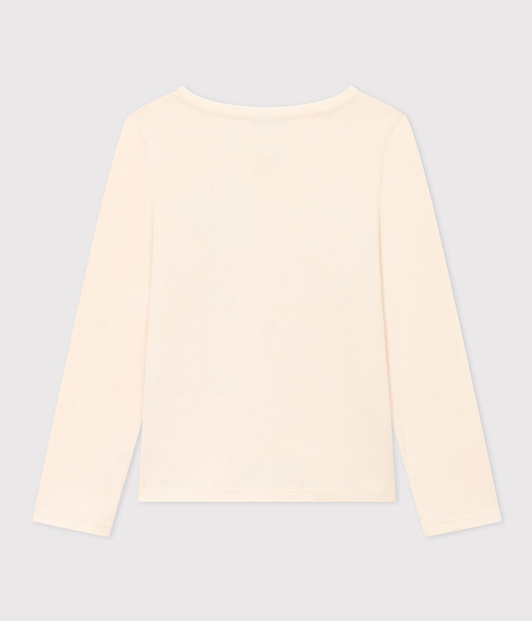 Tee-shirt manches longues en coton enfant fille AVALANCHE/ POLOCHON