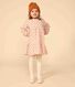 Robe manches longues en gaze de coton fleurie enfant fille