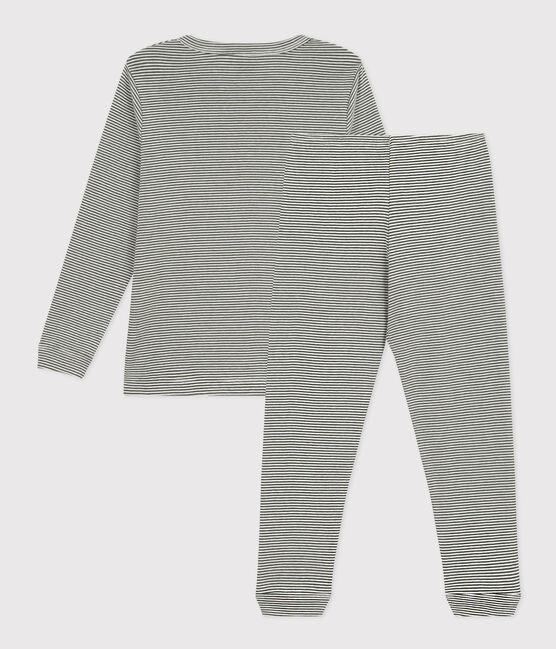 Pyjama rayé en coton enfant AVORIAZ/ MARSHMALLOW