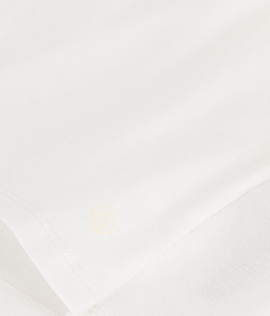 Tee-shirt l'Iconique manches courtes en côte unie femme blanc ECUME