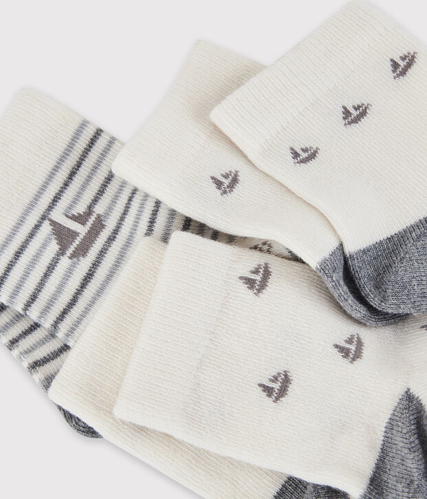 Lot de 3 paires de chaussettes b&eacute;b&eacute; multicouleur