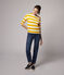 Marinière Femme jaune TEHONI/blanc MARSHMALLOW