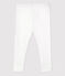 Legging en coton bébé blanc MARSHMALLOW