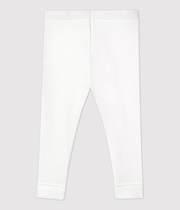 Legging en coton b&eacute;b&eacute; blanc