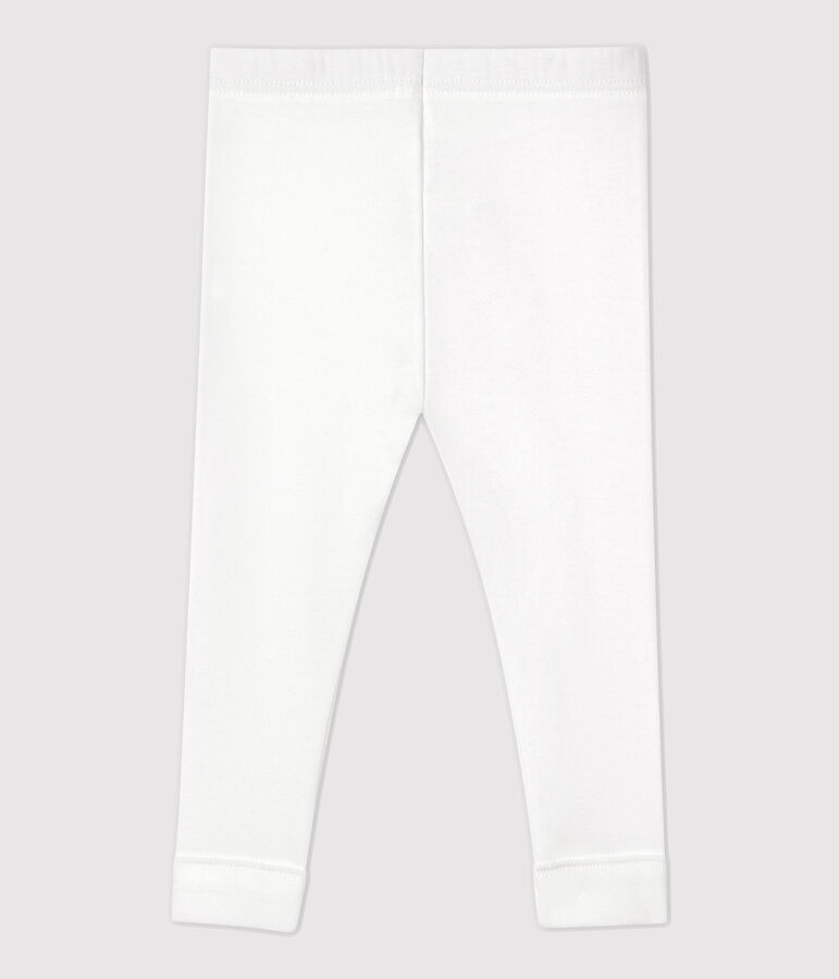 Legging en coton b&eacute;b&eacute; blanc MARSHMALLOW