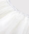 Jupe en tulle pailleté enfant fille blanc MARSHMALLOW/gris ARGENT