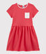 Robe manches courtes en coton enfant fille