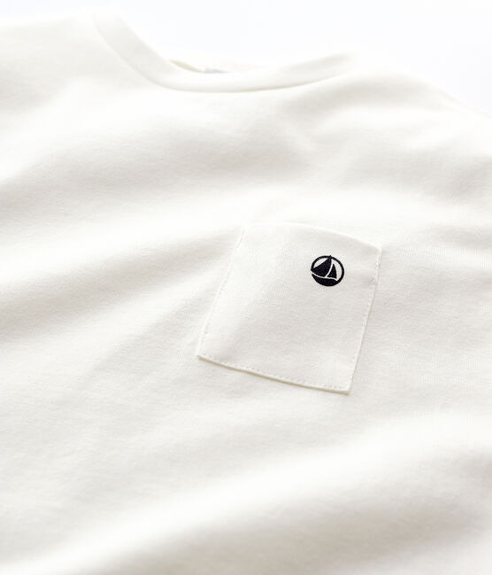 Tee-shirt enfant garcon blanc MARSHMALLOW