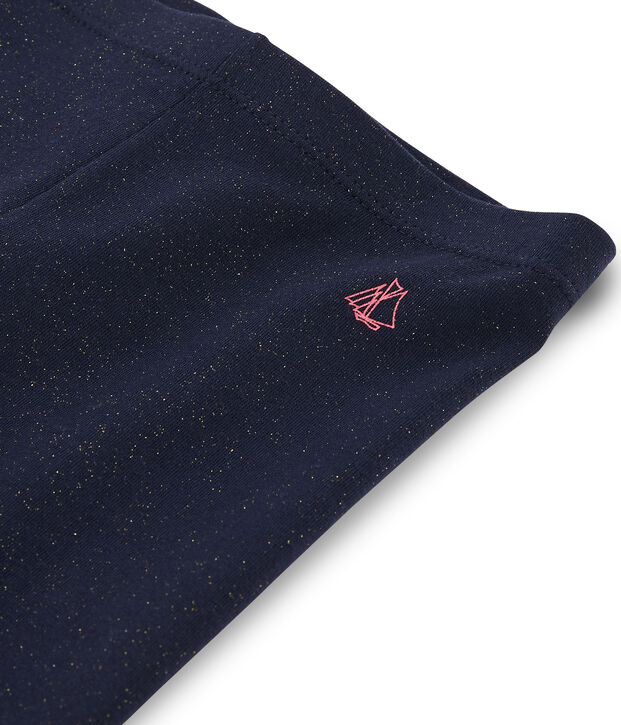 Cycliste enfant fille bleu/jaune