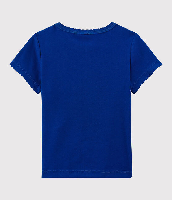 Tee-shirt iconique en coton enfant fille - garçon bleu SURF