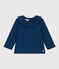 Blouse manches longues en jersey flammé bébé bleu INCOGNITO