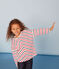 Marinière enfant fille blanc MARSHMALLOW/blanc MULTICO