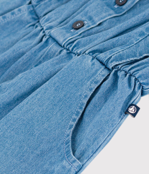 Combinaison enfant fille bleu