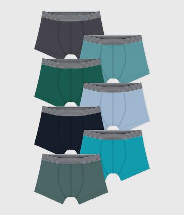 Lot de boxers enfant en coton uni