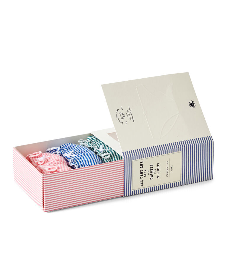 Lot de 3 culottes &agrave; volants femme blanc