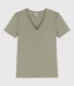 Tee-shirt L'ICONIQUE col V en coton Femme
