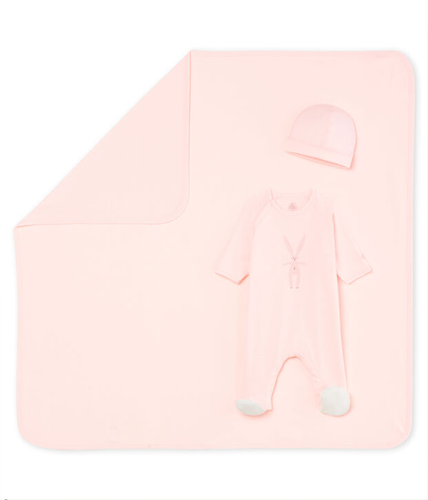 Coffret cadeau naissance en c&ocirc;te multicouleur